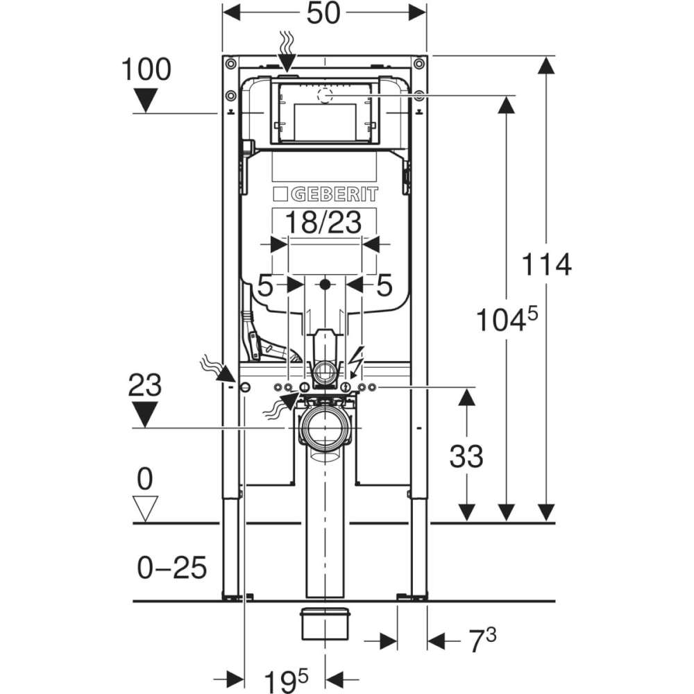 111.796.00.2 2 Duofix montažni element za konzolnu wc šolju sa ugradnim vodokotlićem Sigma 8 cm 111.796.00.2 Duofix montažni element za konzolnu wc šolju sa ugradnim vodokotlićem Sigma 8 cm