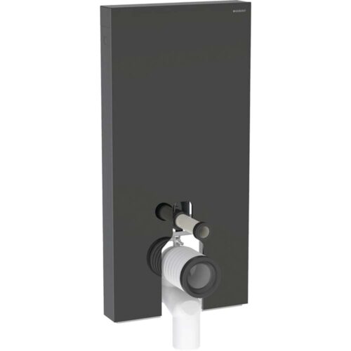 Monolith sanitarni modul za podnu wc šolju 101 cm crno staklo/aluminijum/crni hrom bočni priključak vode