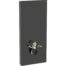 Monolith sanitarni modul za konzolnu wc šolju 114 cm crno staklo/aluminijum/crni hrom priključak vode odozdo