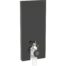 Monolith sanitarni modul za podnu wc šolju 114 cm crno staklo/aluminijum/crni hrom bočni priključak vode