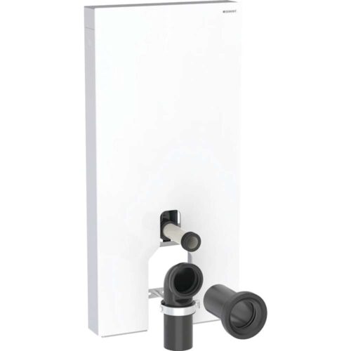 Monolith Plus sanitarni modul za podnu wc šolju 101 cm belo staklo/aluminijom priključak vode odozdo