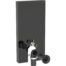 Monolith Plus sanitarni modul za podnu wc šolju 101 cm crno staklo/aluminijum/crni hrom priključak vode odozdo