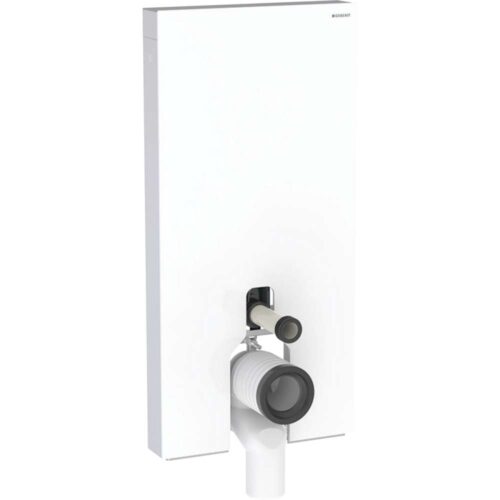 Monolith Plus sanitarni modul za podnu wc šolju 101 cm belo staklo/aluminijom priključak vode odozdo