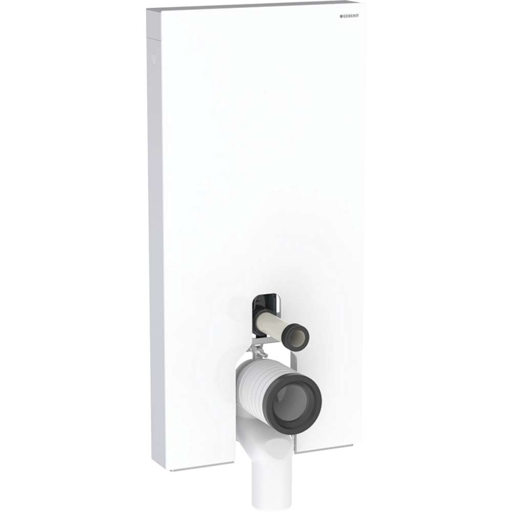 131.203.SI.7 Monolith Plus sanitarni modul za podnu wc šolju 101 cm belo staklo/aluminijom bočni priključak vode