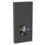 Monolith Plus sanitarni modul za konzolnu wc šolju 101 cm crno staklo/aluminijum/crni hrom priključak vode odozdo