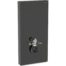 Monolith Plus sanitarni modul za konzolnu wc šolju 101 cm crno staklo/aluminijum/crni hrom bočni priključak vode