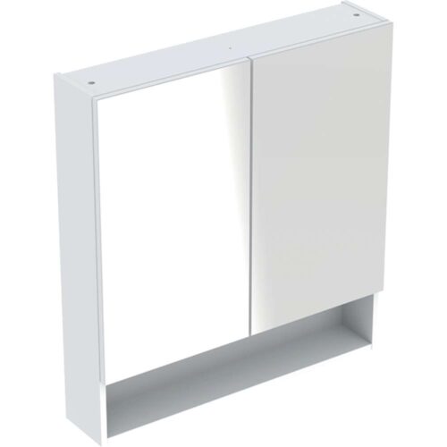 Selnova Square ormarić sa ogledalom sa dvoje vrata 58.8x17.5x85 cm beli - 501.264.00.1