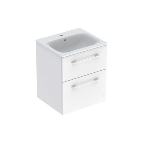 Selnova Square umivaonik sa ormarićem sa dve fioke 55x50.2x65.2 cm beli - 501.232.00.1