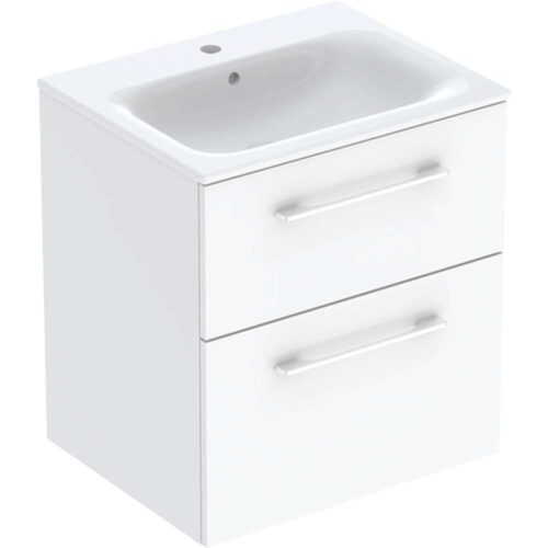 Selnova Square umivaonik sa ormarićem sa dve fioke 60x50.2x65.2 cm beli - 501.236.00.1