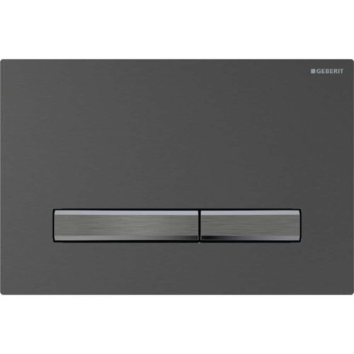 Sigma 50 Tipka za dvokoličinsku tehniku ispiranja brušeni crni hrom/crni hrom easy-to-clean - 115.671.QD.2