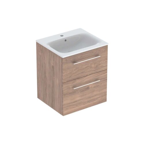 Selnova Square umivaonik sa ormarićem sa dve fioke 55x50.2x65.2 cm američki orah - 501.234.00.1