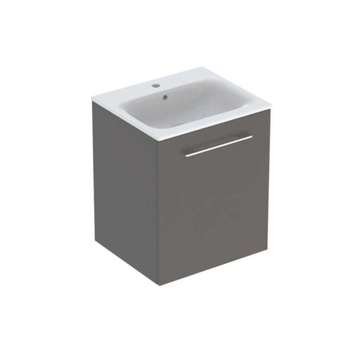 Selnova Square umivaonik sa ormarićem sa jednim vrata 55x50.2x65.2 cm lava mat - 501.249.00.1