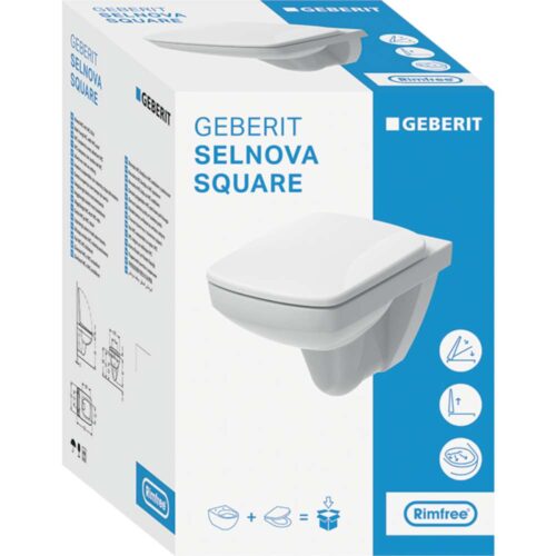 Selnova Square set konzolna wc šolja rimfree sa wc daskom softclose, takeoff - 501.961.00.1