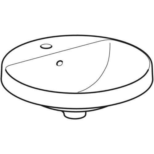 VariForm podgradni umivaonik 48 cm, ovalni sa otvor za slavinu