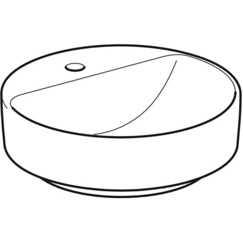 VariForm nadgradni umivaonik okrugli 45cm, sa otvorom za slavinu, bez preliva