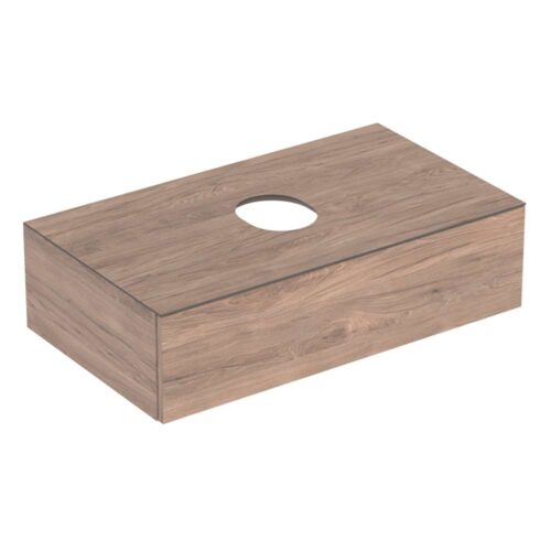 VariForm ormarić za nadgradni umivaonik sa jednom fiokom 90x51x23.5 cm američki hrast