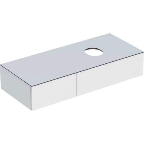 VariForm ormarić za nadgradni umivaonik sa dve fioke 120x51x23.5 cm bela