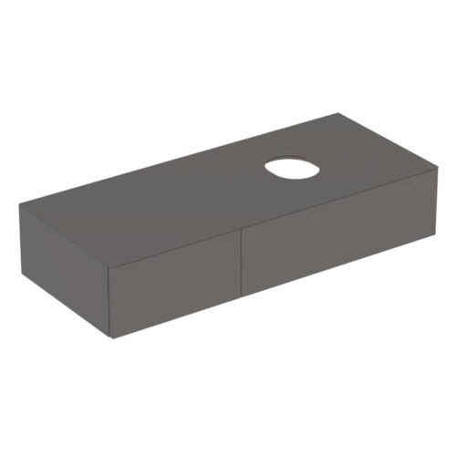 VariForm ormarić za nadgradni umivaonik sa dve fioke 120x51x23.5cm lava mat