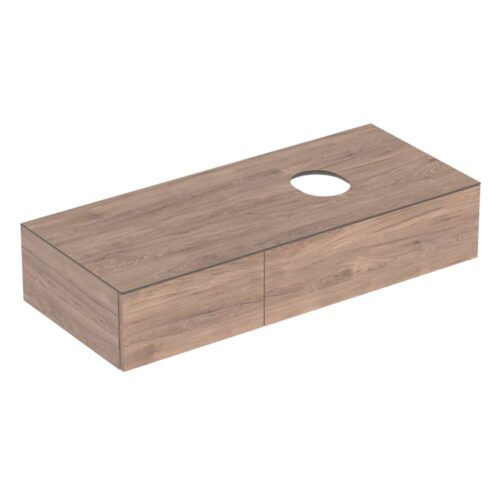 VariForm ormarić za nadgradni umivaonik sa dve fioke 120x51x23.5cm američki hrast