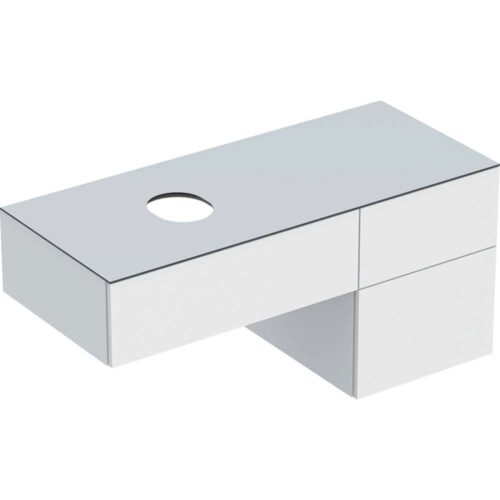 VariForm ormarić za nadgradni umivaonik sa tri fioke 120x51x55 cm beli