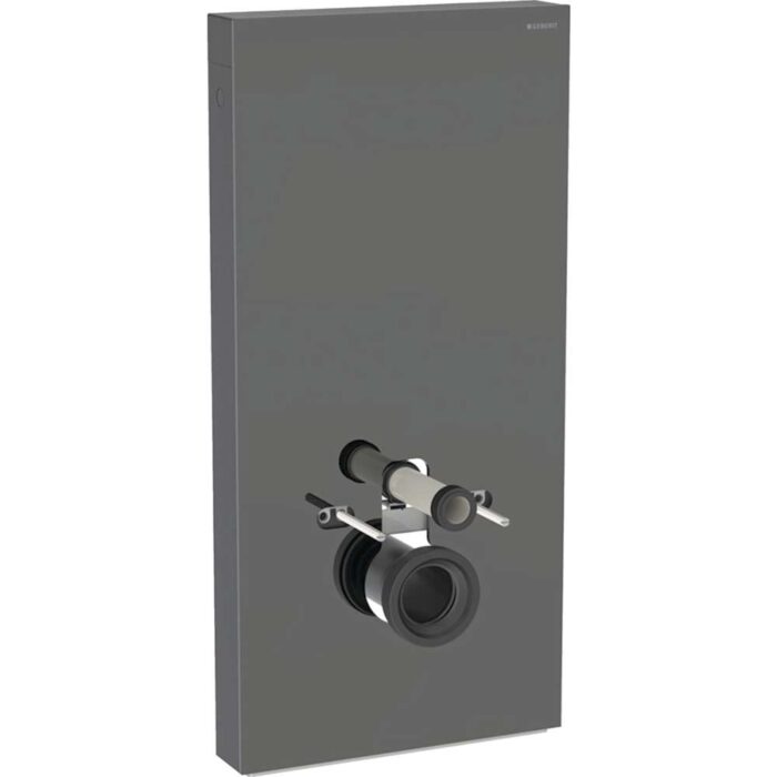Monolith Plus sanitarni modul za konzolnu wc šolju 101 cm lava staklo/aluminijum/crni hrom priključak vode odozdo