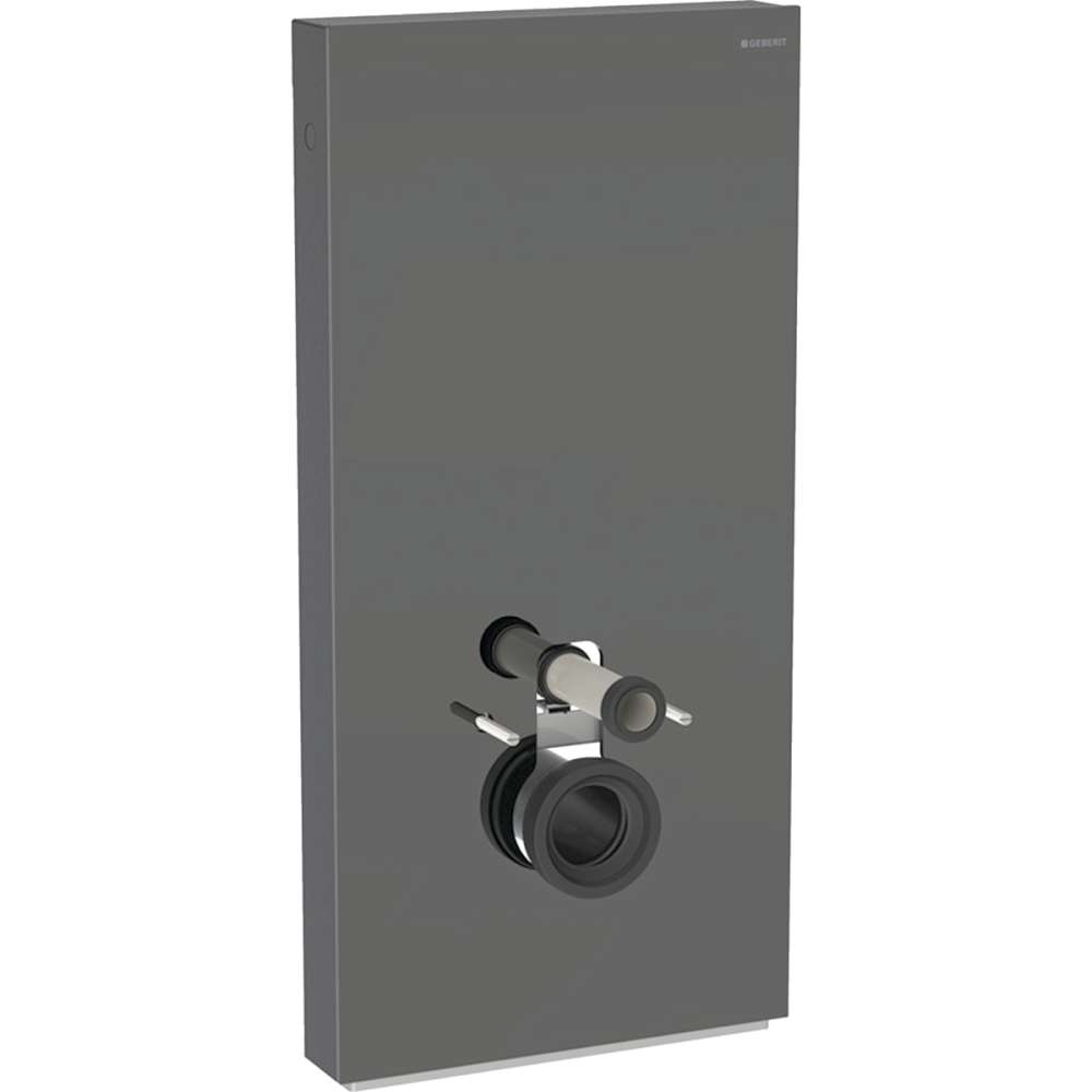 131.022.JK.5 Monolith sanitarni modul za konzolnu wc šolju 101 cm lava staklo/aluminijum/crni hrom bočni priključak vode - 131.022.JK.5