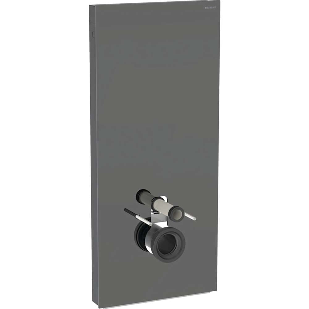 131.231.JK.7 Monolith Plus sanitarni modul za konzolnu wc šolju 114 cm lava staklo/aluminijum/crni hrom priključak vode odozdo - 131.231.JK.7