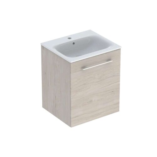 Selnova Square umivaonik sa ormarićem sa jednim vrata 55x50.2x65.2 cm melanin struktura drveta - 501.251.00.1