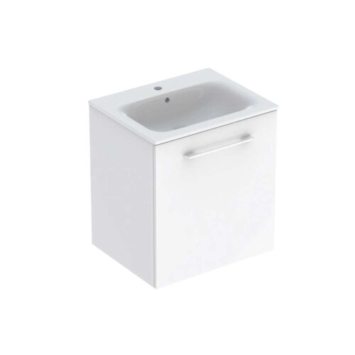 Selnova Square umivaonik sa ormarićem sa jednim vrata 60x50.2x65.2 cm beli - 501.252.00.1