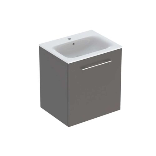 Selnova Square umivaonik sa ormarićem sa jednim vrata 60x50.2x65.2 cm lava mat - 501.253.00.1