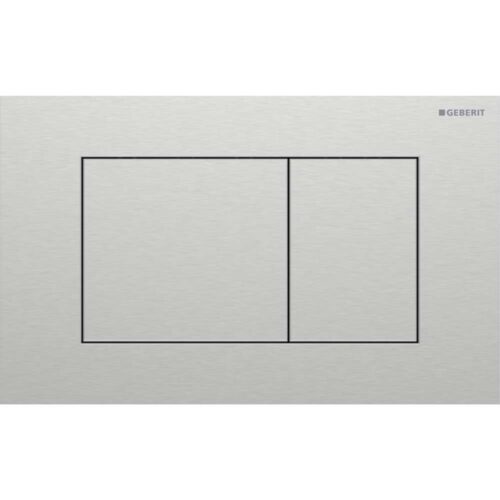 115.629.FW.1 Sigma 40 Square Tipka za dvokoličinsku tehniku ispiranja brušeni inox easy-to-clean