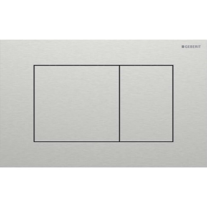 115.629.FW.1 Sigma 40 Square Tipka za dvokoličinsku tehniku ispiranja brušeni inox easy-to-clean