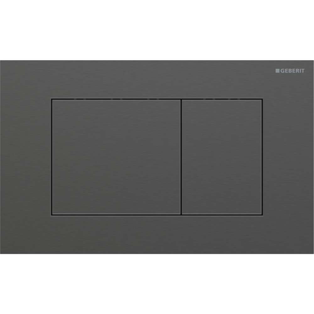 115.629.QD.1 Sigma 40 Square Tipka za dvokoličinsku tehniku ispiranja brušeni crni hrom easy-to-clean